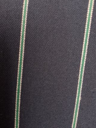 Pantalón recto rayas azul T.38