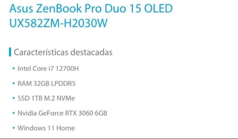ASUS Zenbook Pro Duo 15 OLED UX582ZM afbeelding 8