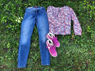 Set Jeans, Blusa e Scarpe Nike