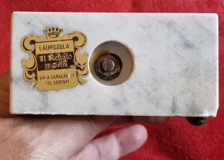 Statuetta calciatore vintage metallo