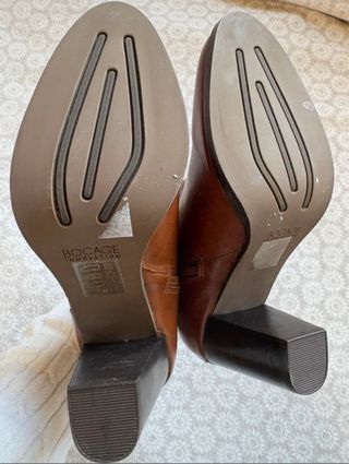 Botines de piel marca Bocage marrones mujer.Nuevos