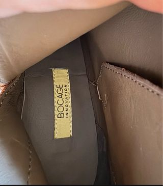 Botines de piel marca Bocage marrones mujer.Nuevos