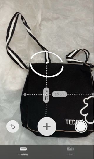 bolso vintage teddy negro