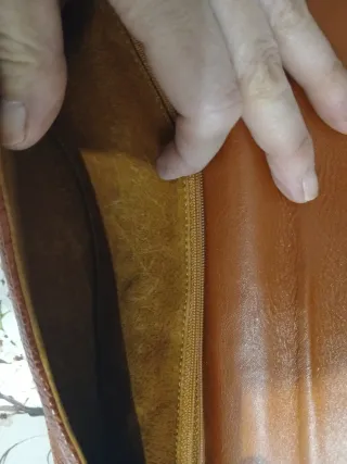 Bolso Piel Cocodrilo N.Y. Naranja