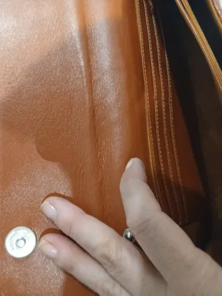 Bolso Piel Cocodrilo N.Y. Naranja