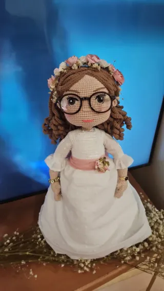 Muñeca Comunión Crochet Personalizada