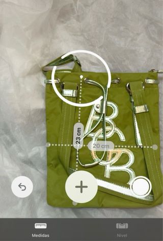 bolso de mano vintage verde