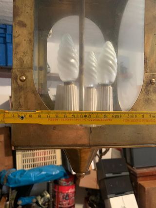 Lampadario ottone 4 lampadine