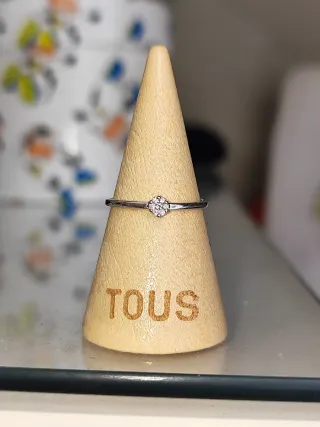 Anillo Tous Oro Blanco con Diamantes