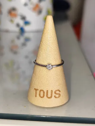 Anillo Tous Oro Blanco con Diamantes