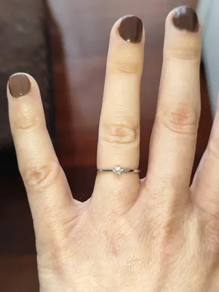 Anillo Tous Oro Blanco con Diamantes