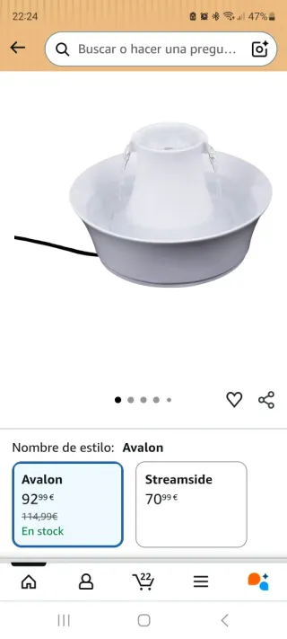 Fontana in ceramica per animali domestici