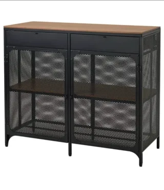 Mobile FJALLBO IKEA Nero/Legno