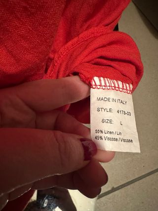 Abito Fucsia Lino e Viscosa