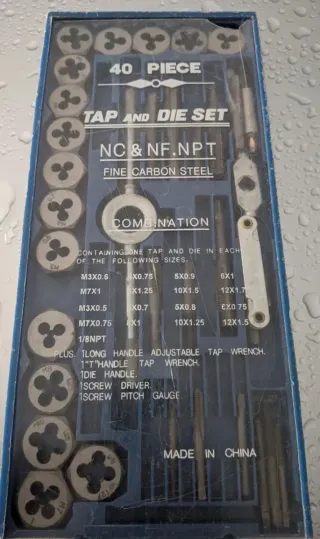 Juego de terrajas y machos piezas