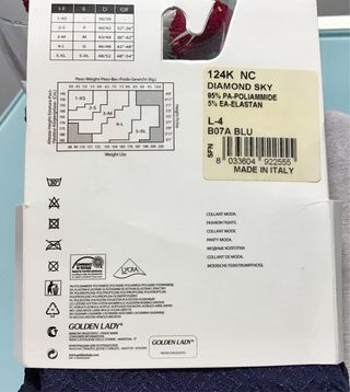 Collant NUOVE Golden Lady Blu L/40
