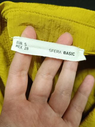 Camisa Sfera Basic amarilla