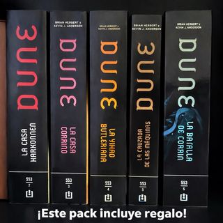 Pack 5 novelas Dune Brian Herbert saga precuelas