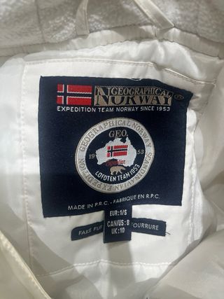 Parka Geographical Norway Blanca Talla S
