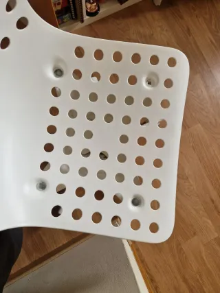 Silla de escritorio IKEA blanca regulabe