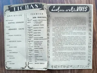 Argumento Cine Doña Francisquita 1952