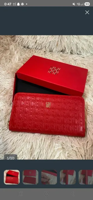 Cartera Carolina Herrera Roja