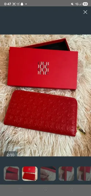 Cartera Carolina Herrera Roja