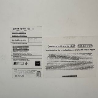 Caja MacBook Pro Apple