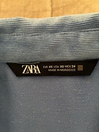 Sobrecamisa Micropana Oversize Zara Azul