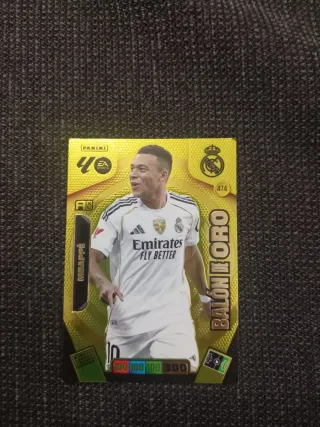 Carta Balón de Oro Mbappé Panini cambio