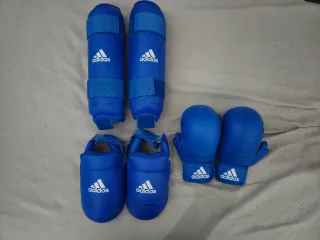 Protecciones Karate Adidas Azul