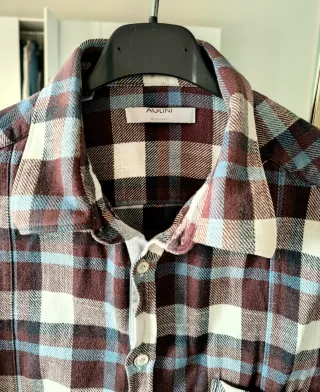 Camicia Aglini a scacchi in flanella