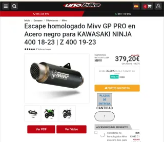 Escape Mivv Kawasaki Z400