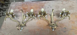 Apliques de bronce antiguos con cristales