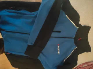 Felpa Suzuki Blu/Nera Zip