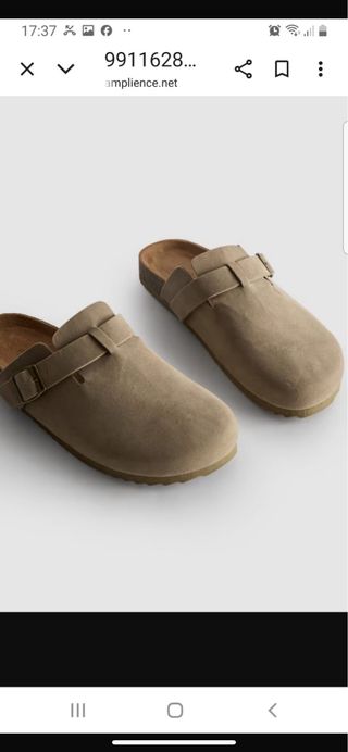 Chanclas de invierno beige/marrón Todas las tallas