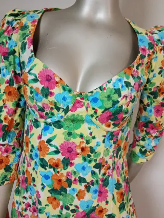 Vestido estampado floral Stradivarius