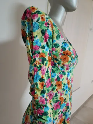 Vestido estampado floral Stradivarius