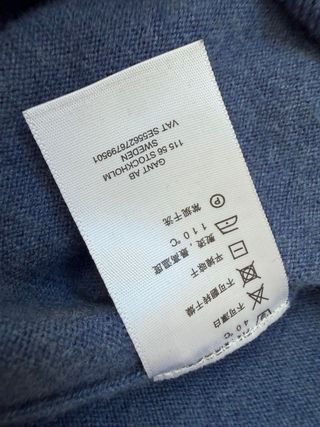 Jersey Gant V-Neck Azul Talla S