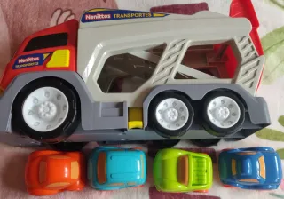 Nenittos.Camión juguete niños Portacoches sonido