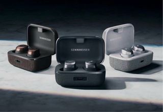 Auriculares Sennheiser Marrón y Plata