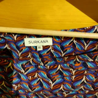 Falda estampada multicolor