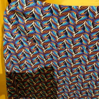 Falda estampada multicolor