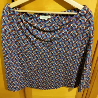 Falda estampada multicolor