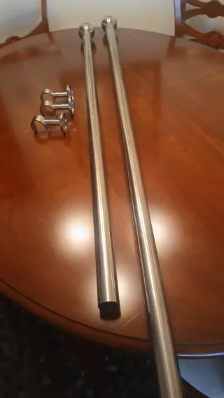 Barras y soportes cortina metal