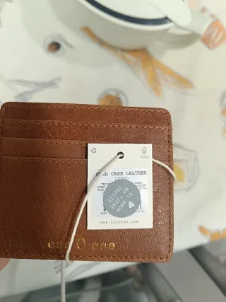 Tarjetero Ese o Ese Marrón Nuevo