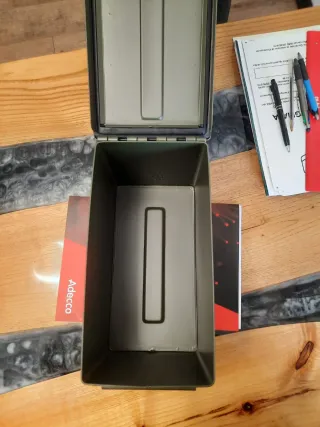 6 Scatole Cassette Porta Munizioni Militari