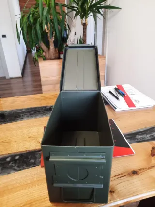 6 Scatole Cassette Porta Munizioni Militari