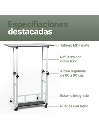 Mesita auxiliar regulable