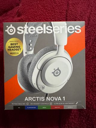 SteelSeries Arctis Nova 1 Auriculares Blancos